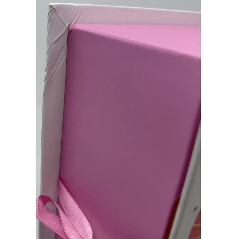 Baby Girl My First Keepsake Box Orange Giraffe Pink Elephant Nine Compartments